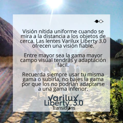 PROGRESIVO VARILUX LIBERTY 3.0 AR CLARITY CON TRANSITIONS