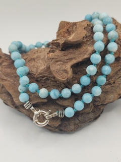 colar larimar natural - comprar online