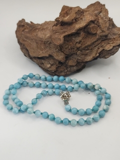 colar larimar natural - loja online