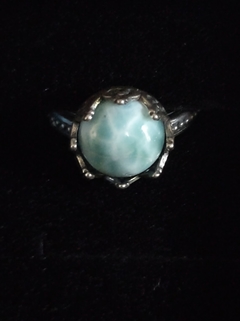 anel larimar natural - luzdeprata