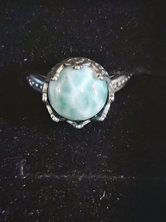 anel larimar natural