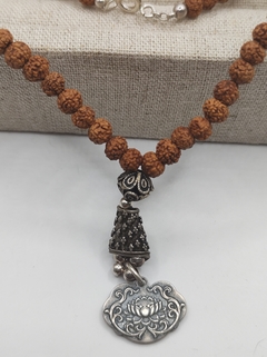 Colar semente de rudraksha com prata 925 - comprar online