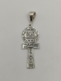 Pingente cruz ankh com símbolos prata 925 - comprar online