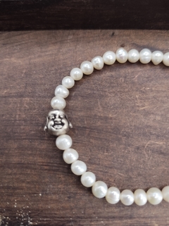 pulseira perola com beads Buda felicidade - comprar online