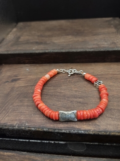 pulseira coral natural