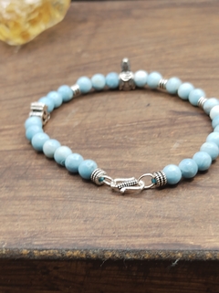 Imagem do pulseira larimar com buda