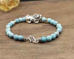 pulseira larimar natural dragão na internet