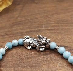 pulseira larimar natural dragão - comprar online