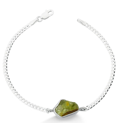 Pulseira drusa peridoto natural