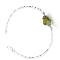 Pulseira drusa peridoto natural - comprar online