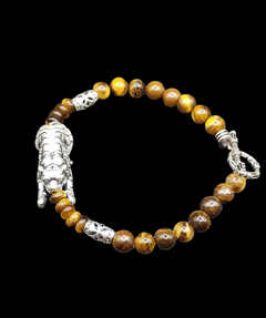 Pulseira tigre com olho de tigre natural - comprar online