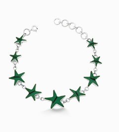 Pulseira estrela turquesa verde