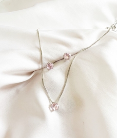 Conjunto Ponto de Luz Rosa Claro