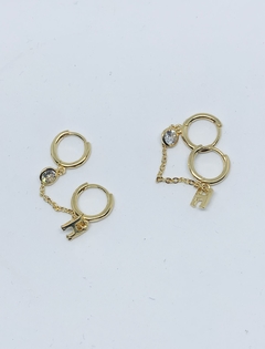 Argola Primeiro e Segundo Furo com Letra "H"