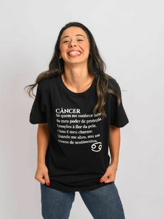 T-Shirt Câncer - loja online