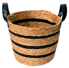 CESTO DE FIBRA NATURAL 30x28 cm