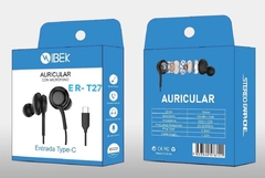 Auricular con micrófono Entrada Tipo-C IBEK ER-T27 - comprar online