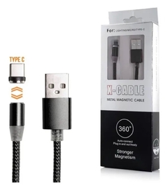 Cable Magnetico Iman Cargador Tipo C Mallado 360’