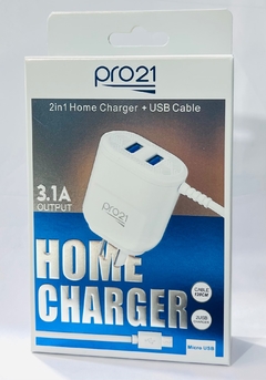 Cargador pro21 micro USB (V8) 3.1A carga rápida