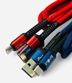 Cable inova V8 3.4A en TUBO de Carga y Datos SUPER REFORZADO en internet