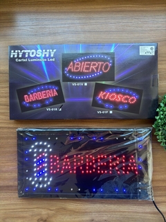 Cartel Luminoso Led BARBERIA