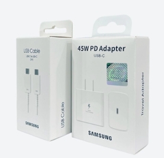 Cargador Samsung PD 45w Ultra Rápido PREMIUM blanco/negro en internet