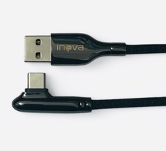 Cable mallado tipo C vuelta 90 grados 3.4A carga súper rápida INOVA CB0-6049 - comprar online