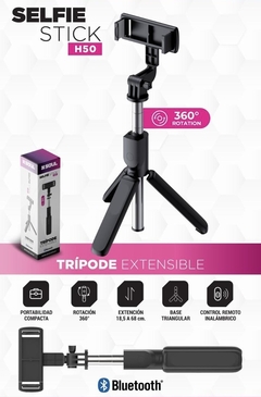 Palo Selfie Stick Bastón Bluetooth Con Rotación 360 Soul H50 - comprar online