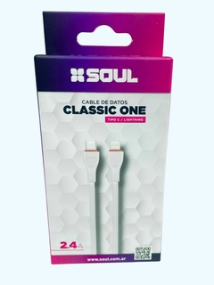 Cable de datos Classic One SOUL C a Ligthning Iphone 2.4A