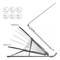 Soporte Aluminio para Notebook Tablets 17´´ Regulable - comprar online