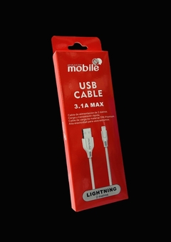 Cable mobile 3.1A MAX IPHONE LIGHTNING (2 Metros)