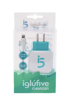 Cargador iglufive iPhone 2.1A con Cable desmontable