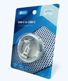 Cable USB-C a C 5.0A Carga rápida IBEK CB-2351