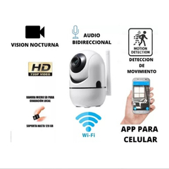 Camara De Seguridad GTC 001 Ip Wifi Hd Vision Nocturna App Celular - tienda online