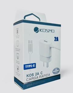 Cargador KOSMO 2A Tipo-C + un port USB - comprar online