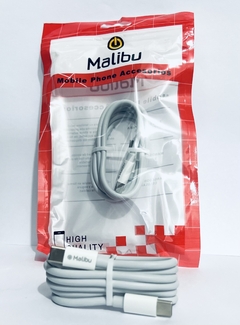 Cable Malibu USB Tipo C-Tipo C 30W TURBO POWER en paquete