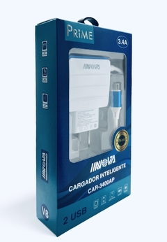 Cargador V8(micro usb) 3.4A INOVA original CAB-3400AP