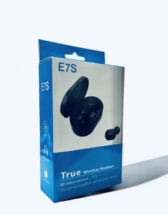 Auriculares E7s In Ear Inalambrico Bluetooth 5.3 Tws Negro