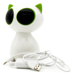 PARLANTE GATO CON CABLE USB/3.5mm PARA PC NOTEBOOK CELULARES en internet