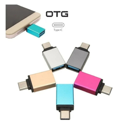 Adaptador Otg Usb Tipo C Macho A Usb Hembra Caja amarilla en internet