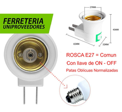 Adaptador Enchufe Portalampara - comprar online