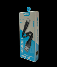 Cable V8 5A carga rápida reforzado IBEK Cb-510 - comprar online