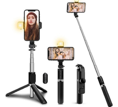 Tripode Palo Selfie Stick LARGO celular Monopod Luz + Bluetooth R1S-L - comprar online