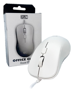 Mouse Optico Gtc Mog-108 Ergonomico Cable Usb Pc Notebook Color Blanco en internet