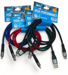 Cable Tipo-C súper resistente 120W TURBO IBEK IK-602 - comprar online