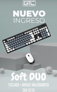 Combó Teclado+Mouse inalámbrico GTC soft duo CBG-027V