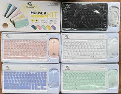 Kit Mini Teclado Y Mouse Bluetooth Recargable Kit Colores YELANDER AN-030