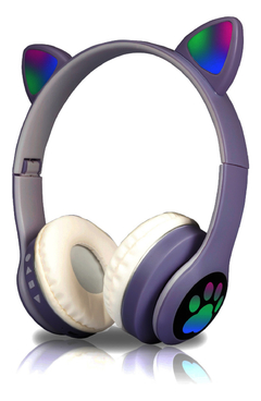 Auriculares Inalambricos Bluetooth Luces Orejas De Gato CAT LEGATUS LH-23 - tienda online