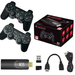 *CONSOLA RETRO GAME STICK K8 CON 2 JOYSTICKS RECARGABLES 30000 + juego*