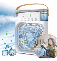 Mini Ventilador aire Fresco con depósito para agua y hielo, color blanco - comprar online